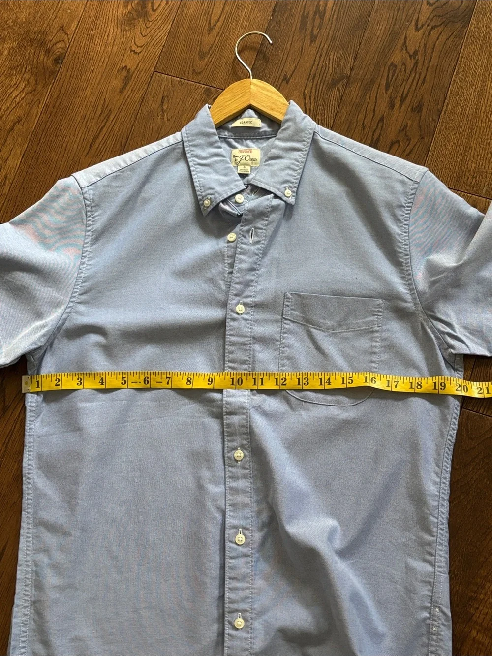 NEW J.Crew Blue Classic All Cotton Oxford Short Sleeve Button Down Shirt sz S